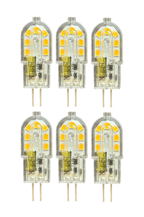(6 Adet) Osaka 12Volt 3W Sarı Işık (3000K) G4 Duylu Led Kapsül Ampul