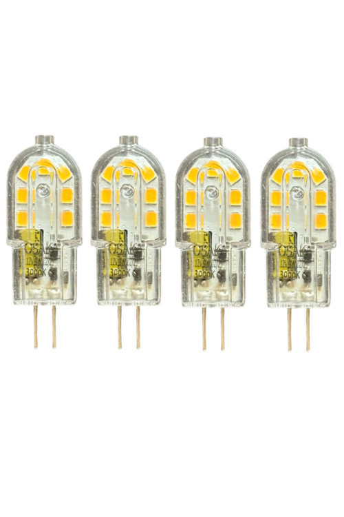 (4 Adet) Osaka 12Volt 3W Sarı Işık (3000K) G4 Duylu Led Kapsül Ampul