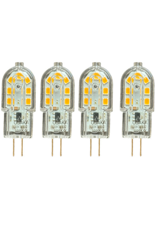 (4 Adet) Osaka 3W Sarı Işık (3000K) G4 Duylu Led Kapsül Ampul