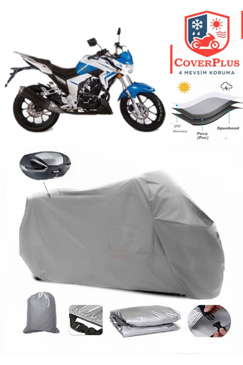 Falcon Sharp 200 Branda Arka Çanta Uyumlu Motor Brandası Motosiklet Örtüsü