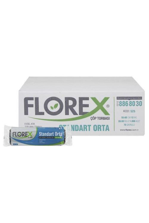 Standart Orta Boy Çöp Torbası 10 Paket 55 X 60 Cm