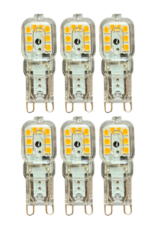 (6 Adet) Osaka 3W Sarı Işık (3000K) Dim Edilebilir G9 Duylu Led Kapsül Ampul