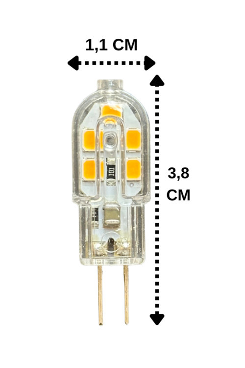(1 Adet) Osaka 2W Sarı Işık (3000K) G4 Duylu Led Kapsül Ampul