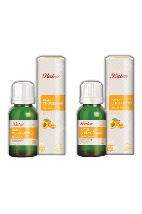 Kayısı Çekirdeği Yağı Soğuk Pres 20 ml 2 Adet