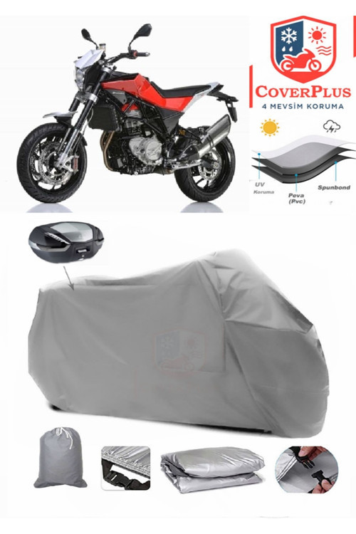 Husqvarna Nuda 900R Branda Arka Çanta Uyumlu Motor Brandası Motosiklet Örtüsü
