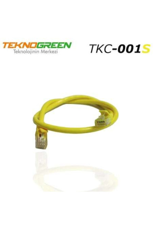 Tkc-006s 0.6m. Cat6 Kablo Sarı