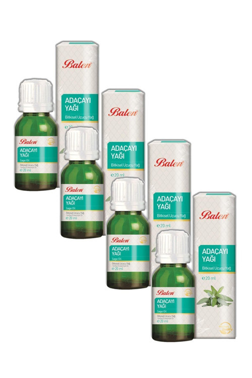 Adaçayı Yağı (ACI ELMA) 20 ml 4 Adet