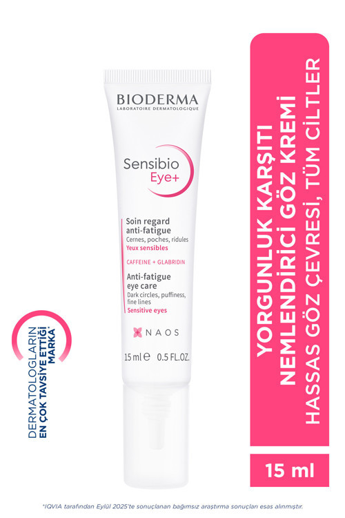 Sensibio Eye+ Hassas Göz Çevresi Yorgunluk, İnce Çizgi Karşıtı Nemlendirici Göz Kremi 15 ml