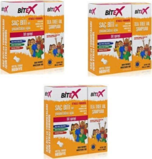 Bit Şampuanı 150 Ml Bit Spreyi 100 Ml Metal Tarak 3Lü