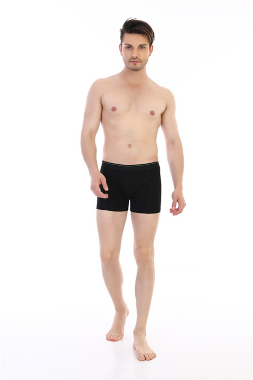 Erkek Elastanlı Siyah Boxer 889