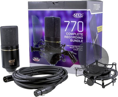 770 Complete Bundle Condenser Mikrofon Seti (Shock Mount + Pop Filtre + XLR Kablo)