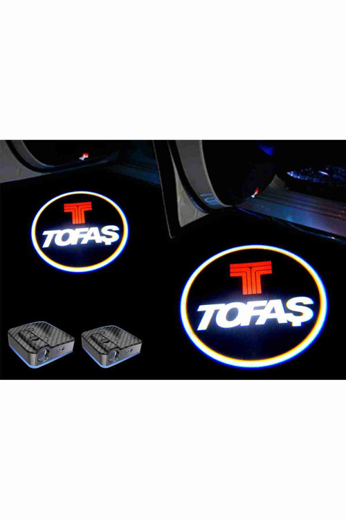 Tofaş Araçları Için Pilli Yapıştırmalı / Esafe Sensörlü Kapı Altı Led Logo / Projektör