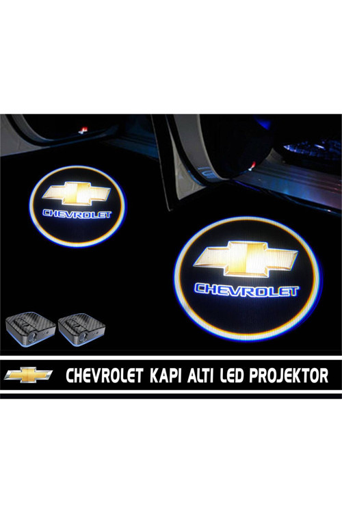 Chevrolet Araçlar Için Pilli Yapıştırmalı Kapı Altı Led Logo