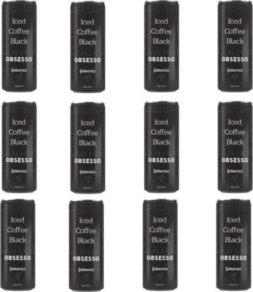 Iced Coffe Black (şekersiz) 250 ml - 12 Adet