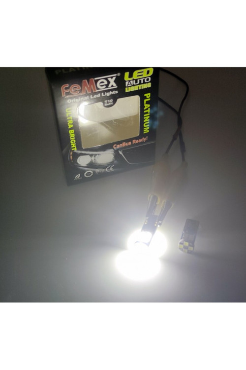 Platinum Beyaz Ampul T10 12 Smd 3030 Chip Led Aktif Canbus