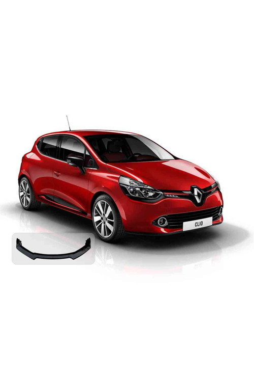 Renault Clio 4 Uyumlu Ön Karlık 3 Parça Lip Piano Black Siyah