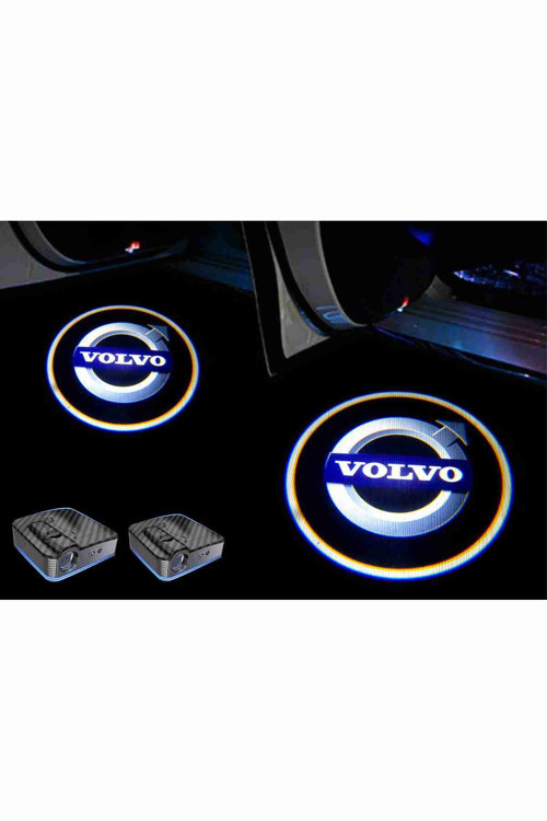 Volvo Araçlar Için Pilli Yapıştırmalı Kapı Altı Led Logo