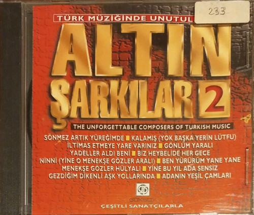 (Plak Değildir CD dir) CD Altın Şarkıular 2 CD