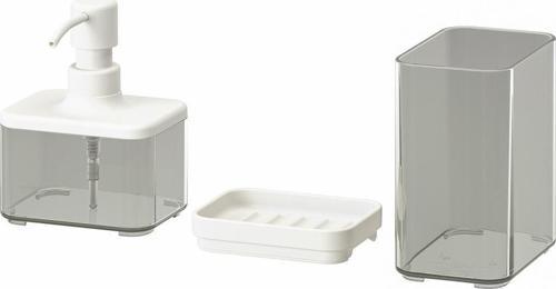 Brogrund Banyo Seti 3 Parça - Diş Fırçalık - Katı ve Sıvı Sabunluk