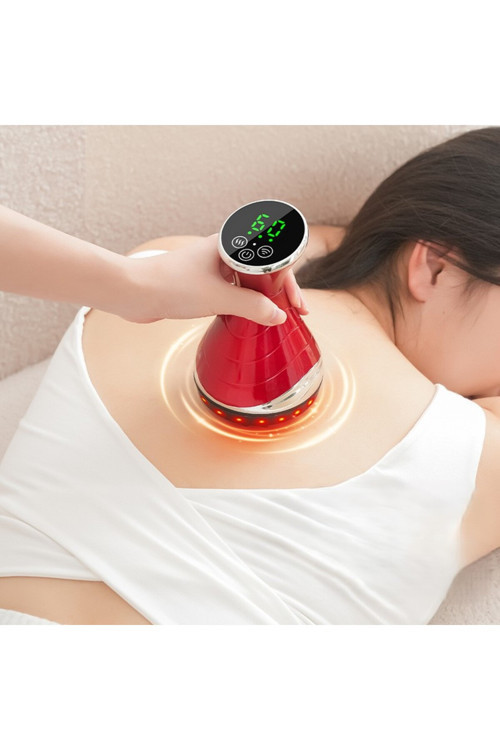 Vakumlu Kupa Masaj Cihazı Kas Gevşetici – Isı ve Titreşimli Elektrikli Masaj Aleti