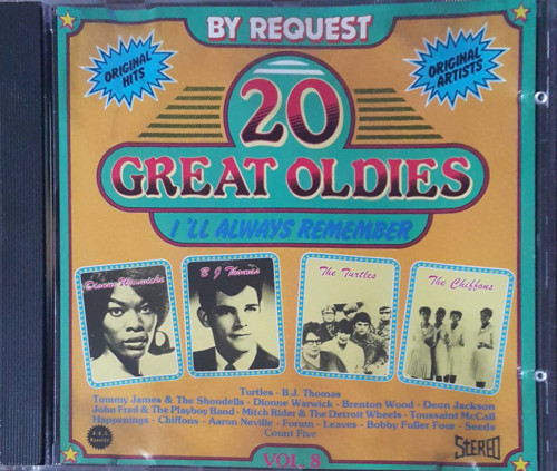 (Plak Değildir CD dir) CD 20 Great Oldies I 'LL Always Remember Vol 8 CD