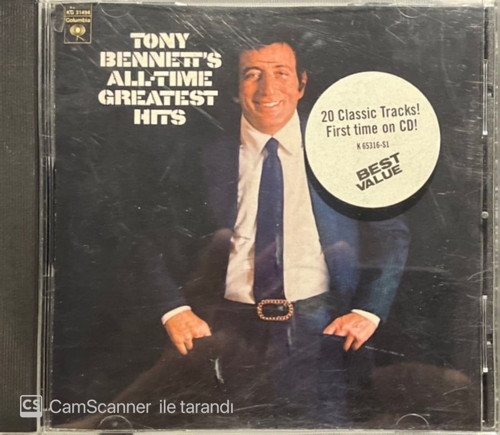 (Plak Değildir CD dir) CD Tony Bennett's All Time Greatest Hits CD