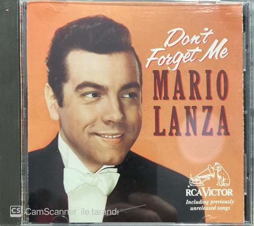(Plak Değildir CD dir) CD Mario Lanza Don't Forget Me CD