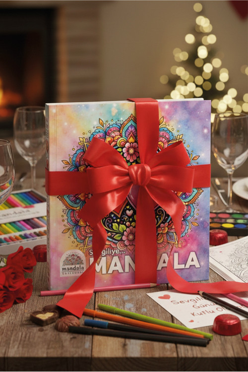Art Terapi Mandala Yayınları Sevgililer Günü Özel Mandala Büyükler İçin Boyama Kitabı. Sevgiliye En Güzel Hediye