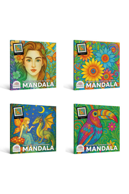 Art Terapi Mandala Yayınları Mandala Boyama Seti Yetişkinler İçin Boyama Kitabı Boyama Kitabı Mandala