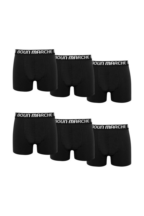 Erkek Boxer Likralı Premıum 6'lı Kutu ALEX