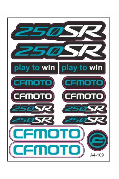 CF MOTO 250SR STİCKER SETİ NARDO GRİ