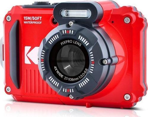 Pixpro WPZ2/4x Yakınlaştırma Su Altı Fotoğraf Makinesi-Kımızı