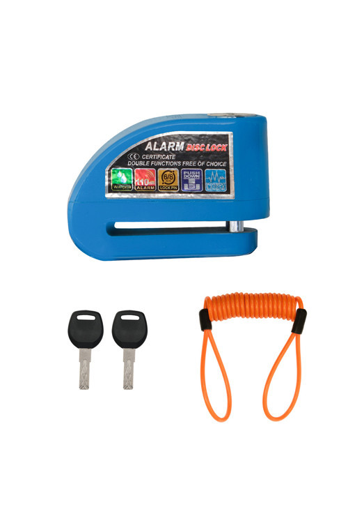 DSK003 Universal Alarmlı Motosiklet Disk Kilidi Mavi