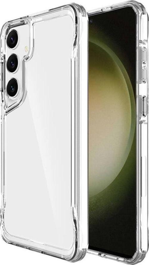 Galaxy S24 Plus Kılıf Kamera Çıkıntılı Lüx Şeffaf Silikon 