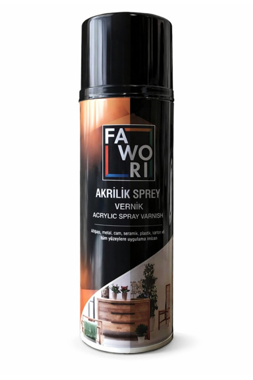 Akrilik Sprey Vernik 400 Ml Parlak Siyah – Yüksek Parlaklık – İç Ve Dış Mekan Kullanım