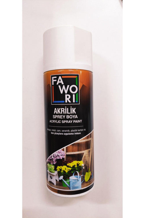 Fawori Akrilik Sprey Boya Mat Beyaz 400 Ml