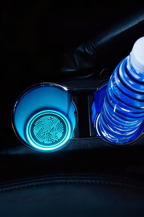 RGB LED Araç Bardak Altlığı 7 Renk – Işıklı Araç Bardak Tutucu Ambiyans Aydınlatma