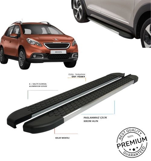 Peugeot 2008 Uyumlu Yan Basamak Omsa 2013 2014 2015 2016 2017 2018