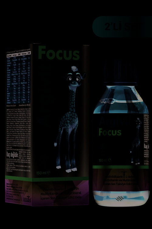 Focus Fosfotidilserin, L-arjinin, Multivitamin Ve Multimineral Içeren Şurup 2’li Paket 150 ml