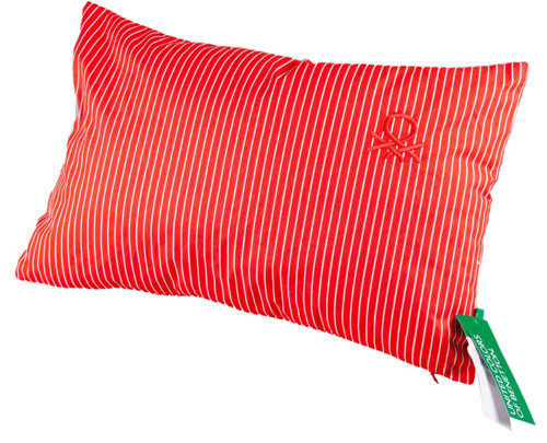100% Pamuk 35*50 Cm Çizgili Kırlent Dolu Kırmızı Çizgili