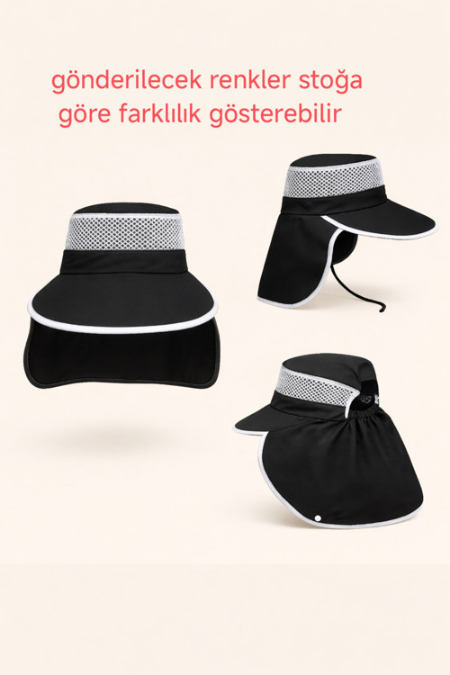 Şapka Fötr Şapka Ense Korumalı Fötür Şapka Ense Korumalı Fötür Fotur