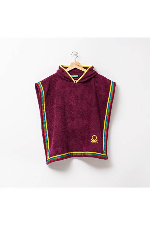 %100 Pamuk Mor 65x65 cm Çocuk Panço Havlu