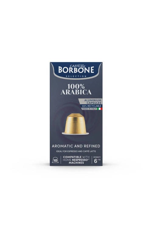 Caffè Borbone Arabica 10'lu Kapsül Kahve – Nespresso Uyumlu, Saf Arabica ile Zarif Bir Fincan