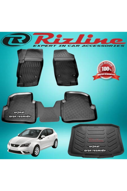 Seat Ibiza 3d Paspas+bagaj Havuz Hb Siyah 2009-2017 Arası