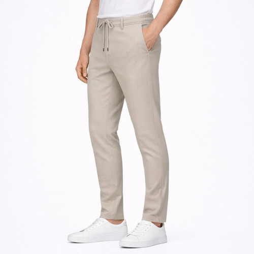 Erkek Slim Fit Dar Kesim Beli Bağlamalı Yan Cepli Casual Jogger Pantolon