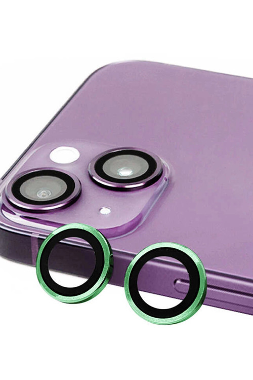 NHRHLS iPhone 13 Mini Raze Metal Kamera Lens (142323) - Yeşil