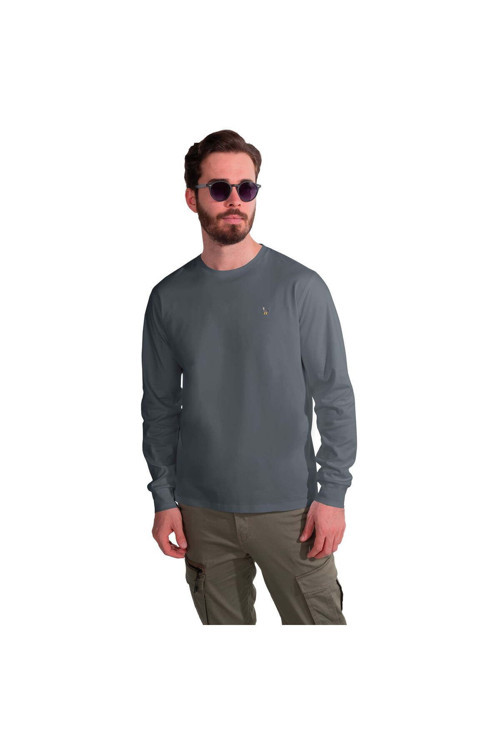 Unısex Merserize Uzun Kollu Interlok T-Shirt