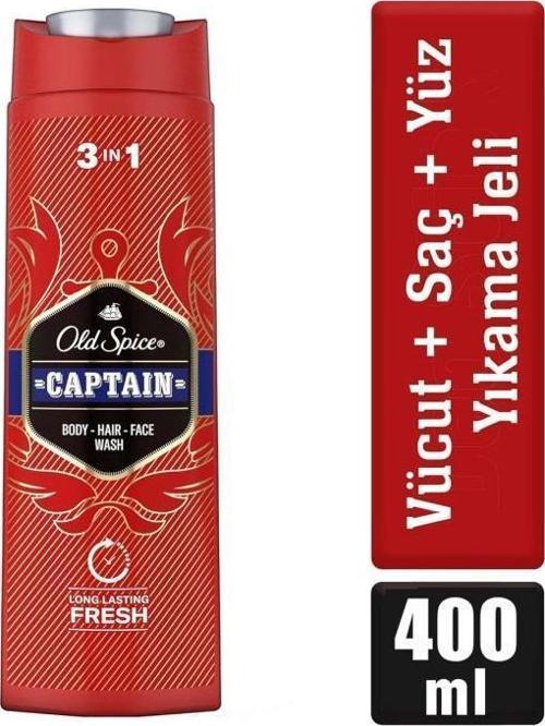 Captain 3ın1 Duş Jeli Şampuan 400 ml