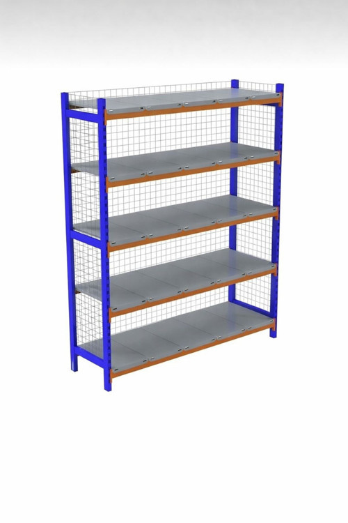 5 Katlı Depo Rafı Tel Kafesli 50X180X200 Cm Hafif Rack Raf 300-350 Kg Taşıma Kapasiteli