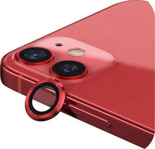 Iphone 14 / 14 Plus İle Uyumlu Darbeye Dayanıklı Safir Kamera Lens Koruyucu Kırmızı